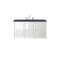 James Martin Vanities Athens 48in Single Vanity, Glossy White w/ 3 CM Charcoal Soapstone Quartz Top E645-V48-GW-3CSP - alternate 4